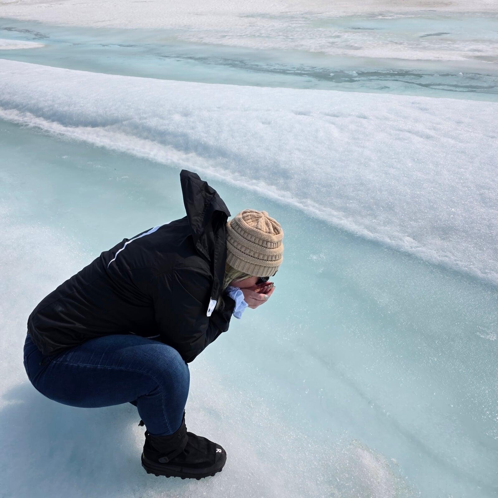 Drinking Glacier Water